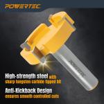 CNC Router Bit, 1/2" Shank with 2" Cutting Diameter Carbide Router Bit, 1PK