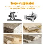 CNC Router Bit, 1/2" Shank with 2" Cutting Diameter Carbide Router Bit, 1PK