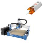 Genmitsu PROVerXL 4030S CNC Router Machine + CFL10-40 Laser Module, with 710W Spindle, Upgraded 3-Axis Desktop CNC Milling Machine for Wood, Metal, Acrylic, High Precision Linear Rails, 130mm Z-Height