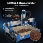 Genmitsu PROVerXL 4030S CNC Router Machine + CFL10-40 Laser Module, with 710W Spindle, Upgraded 3-Axis Desktop CNC Milling Machine for Wood, Metal, Acrylic, High Precision Linear Rails, 130mm Z-Height