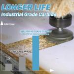 1/4" Shank 1-1/4" CNC Spoilboard Surfacing Bit – Industrial-Carbide, 2+2 Repl...