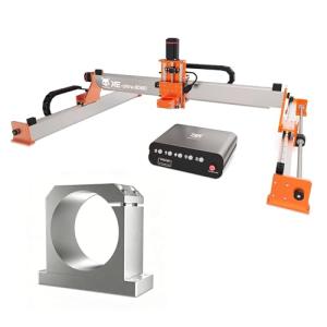 FoxAlien XE-Ultra 8080 CNC Machine + 69mm Spindle Holder Z-Clamp (Silver) for 69mm Trim Router