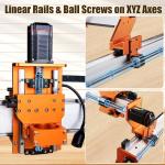 FoxAlien XE-Ultra 8080 CNC Machine + 69mm Spindle Holder Z-Clamp (Silver) for 69mm Trim Router