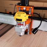 FoxAlien XE-Ultra 8080 CNC Machine + 69mm Spindle Holder Z-Clamp (Silver) for 69mm Trim Router