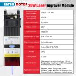 4540 3 Axis CNC Router with Laser and Spindle
