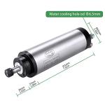 CNC Spindle Motor Kits, 110V 1.5KW 65mm Water Cooled Spindle Motor CNC motor +110V 1.5KW VFD+Clamp Mount +Water Pump+ Water pipe+ER11 Collet set + Drill bits+ wires+wrenches for CNC Router Machine