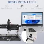 YIDOFENG 3 Axis 3020 Plus CNC Engraving Machine,500W CNC Wood Router Desktop CNC Machine for Metal Wood Acrylic MDF w/Limit Switche Emergency-Stop, Working Area:11.81 * 7.87 * 2.87 inch