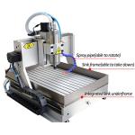 TEN-HIGH 3020 1500W CNC Router Engraving Drilling Milling Machine,usb port with 4th axis and sink device.