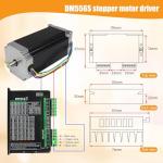 RATTMMOTOR 4 Axis Nema 23 Stepper Motor Kit,3A 425oz.in 112mm Motor Driver,Mach3 Motion Control Card 4 axis USB CNC Controller Kit,36V DC Power Supply for CNC Router Engraving Machine