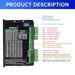 RATTMMOTOR 4 Axis Nema 23 Stepper Motor Kit,3A 425oz.in 112mm Motor Driver,Mach3 Motion Control Card 4 axis USB CNC Controller Kit,36V DC Power Supply for CNC Router Engraving Machine