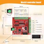 RATTMMOTOR 4 Axis Nema 23 Stepper Motor Kit,3A 425oz.in 112mm Motor Driver,Mach3 Motion Control Card 4 axis USB CNC Controller Kit,36V DC Power Supply for CNC Router Engraving Machine