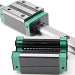 CHUANGNENG HGR20 Linear Rail Kit 400mm Linear Guide Rail with 1PCS SFU1605 Ballscrew 400mm with 4pcs Slide Blocks BF12/BK12 Full Accessories Linear Slide Rail, for DIY CNC Routers Lathes Mills