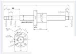 CHUANGNENG HGR20 Linear Rail Kit 400mm Linear Guide Rail with 1PCS SFU1605 Ballscrew 400mm with 4pcs Slide Blocks BF12/BK12 Full Accessories Linear Slide Rail, for DIY CNC Routers Lathes Mills