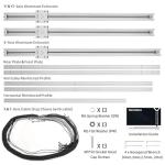 Genmitsu 52” x 52” (1318 x 1311mm) XY-Axis Extension Upgraded Accessories Kit for CNC Router Machine PROVerXL 4030 V2, XYS-1313