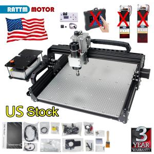 3 Axis 4540 CNC Router Desktop Milling Engraving Machine+500W Spindle+ 40W Laser