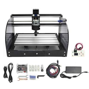 RATTMMOTOR CNC Wood Router Machine Kit 3 Axis GRBL Control DIY Mini CNC Engraver Carving Milling Machine+Offline Controller+775 Spindle Motor ER11 for Cutting Acrylic PVC PCB Plastic Wood