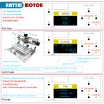 3 Axis 4540 CNC Router Desktop Milling Engraving Machine+500W Spindle+ 40W Laser