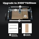 Genmitsu 4040-PRO Y-Axis Extension Kit, 4040 Upgrade to 4060, CNC Accessories for 4040-PRO / 4040-PRO MAX CNC Router Machine, Extended Working Area 400 x 600mm (15.75’’X23.62’’)