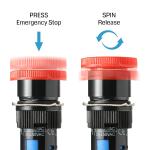 CNC Router Emergency Stop Switch Push Button for 3018-Mx3/3018-Prover