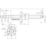 ANWOKIT HGR20-700mm Linear Rail Kit + 1PCS SFU1605-750mm Ballscrew with 4pcs Slide Blocks BF12/BK12 Full Accessories Linear Slide Rail Linear Guide Rail Ball Screw Set for CNC Routers Lathes Mills