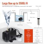 RATTMMOTOR CNC Spindle Motor Kit 2.2KW 220V Water Cooled Spindle Motor Φ80mm ER20 400Hz 24000RPM+2.2KW VFD Drive Inverter 3HP+80mm Spindle Motor Mount Clamp+ER20 Collet+Water Pump for CNC Router