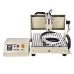 WUPYI 4 Axis Engraver 1.5KW VFD CNC 6040 Router Milling Engraving Machine USB Port Desktop Engraving Drilling Milling Machine Drill Wood DIY Artwork Woodworking 3D Cutter Printer (1.5KW-6040)