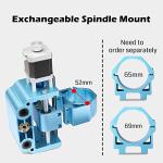 Genmitsu Upgraded Aluminum Z Axis Assembly V2 Kit With Motor Mount for 775 and 300-500W Spindles, 43mm & 52mm Diameter Holder for 3018-PROVer Series CNC Machine
