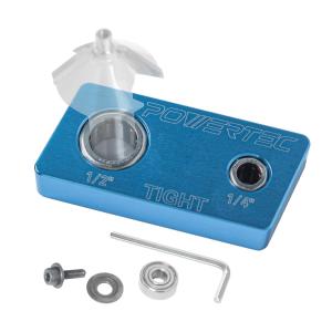 POWERTEC Router Bit Vise Magnetic, Holder, 1/4" & 1/2" & 