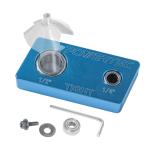 POWERTEC Router Bit Vise Magnetic, Holder, 1/4" & 1/2" & 