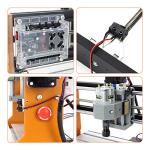 RATTMMOTOR Upgrade 3018-PRO CNC Wood Router Machine Kit 3 Axis GRBL DIY Mini CNC Engraver Milling Machine+Emergency Stop and Limit Switch for Cutting Plastic Acrylic PVC PCB Wood