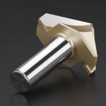 5PCS CNC Engraving Bits 90 Degree V Groove Router Bit 1/4 Shank 2 Flute Carbide 