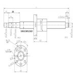 2PCS HGR20-1500mm Linear Rail + 1PCS RM1605-1500mm Ballscrew with BF12/BK12 Kit, DSG16H Nut Housing, Coupling, Slide Blocks Linear Guide Rail Ball Screw Set for DIY CNC Routers Lathes Mills