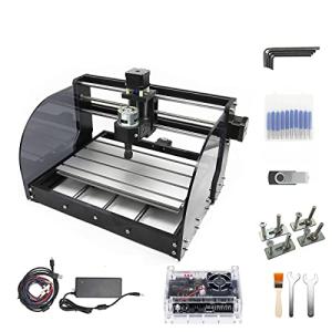CNCTOPBAOS CNC 3018-PRO-MAX 3 Axis Desktop DIY Mini Wood Router Kit Engraver Woodworking PCB PVC Milling Engraving Carving Machine GRBL Control with ER11 Collet (3018-PRO-MAX)