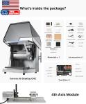 Carvera Air Desktop CNC Machine with 4Th Axis Compact Enclosed Mini CNC Router