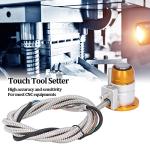 Z Axes Probe Tool, Z Axes Touch Tool Setter Normally Closed CNC Tool Setting Accessory High Accuracy Z Shaft CNC Engraving Machine Parts, Router Bits
