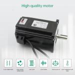 RATTMMOTOR 8Nm Nema34 Closed Loop Stepper Motor 8N.m 86x86x118mm 6A,Hybrid 2-Phase 2HSS86 Servo Motor Driver Controller Kit 30-100V DC CNC Kit with 3m Cable for CNC Router Engraving Milling Machine