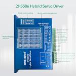 RATTMMOTOR 8Nm Nema34 Closed Loop Stepper Motor 8N.m 86x86x118mm 6A,Hybrid 2-Phase 2HSS86 Servo Motor Driver Controller Kit 30-100V DC CNC Kit with 3m Cable for CNC Router Engraving Milling Machine