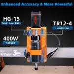 FoxAlien Masuter 3S CNC Router with X-axis Kit