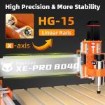 FoxAlien XE-PRO CNC Router with 8040 Extension Kit