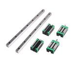 CHUANGNENG HGR20 Linear Rail Kit 1000mm Linear Guide Rail with 1PCS SFU1605 Ballscrew 1050mm with 4pcs Slide Blocks BF12/BK12 Full Accessories Linear Slide Rail, for DIY CNC Routers Lathes Mills