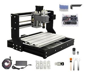 CNCTOPBAOS CNC 3018-PRO Wood Router Kit 3 Axis USB DIY Mini Engraver Milling Engraving Machine Cutter Plastic Acrylic PCB PVC Carving GRBL Control 300x180x45mm
