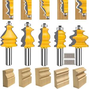 Taiwan 1/2-Inch Router Bit Set for Woodworking