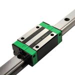 CHUANGNENG HGR20 Linear Rail Kit 800mm Linear Guide Rail with 1PCS SFU1605 Ballscrew 800mm with 4pcs Slide Blocks BF12/BK12 Full Accessories Linear Slide Rail, for DIY CNC Routers Lathes Mills