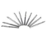 Fdit 10pcs Tungsten Carbide Spiral End Mills Single Flute Milling Cutter CNC Router Bits 4mm Shank Accessories Tools