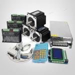 3 Axis Professional CNC Kit Nema34 Stepper Motor 48V PSU For Router/Mill/Plasma