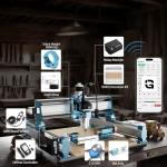 SainSmart Genmitsu 4040-PRO MAX CNC Router, 710W Trimmer & Linear Rail Driven, Work Area 400 x 400 x 78mm, for Wood Metal Acrylic Cutting Milling, GRBL Control