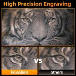 FoxAlien Fixed-focus FA40W Engraver Module Class 4 450nm PWM TTL for FoxAlien Masuter 4040, Masuter Pro, 4040-XE, WM3020, XE-PRO, Vasto Series CNC Engraving Machine (10000mW Optical Output)