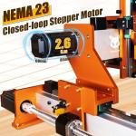 FoxAlien XE-Ultra 8080 CNC Router Machine with NEMA 23 Closed-loop Stepper Motor, Large Size Benchtop Engraving Milling Machine for Woodworking, Aluminum, Acrylic, Carbon Fiber DIY Cutting