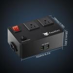 FoxAlien Relay Module Relay Switch for CNC Router Machines, Routers and Dust Collector Synchronously Control (110V US Sockets & Plug, for All FoxAlien Machines)