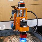 FoxAlien Fixed-focus FA20W Engraver Module Class 4 450nm PWM TTL for FoxAlien Masuter 4040, Masuter Pro, XE-PRO, 4040-XE, WM-3020 CNC Engraving Machine (5000mW Optical Output)